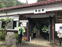 みまさかスローライフ列車 歓迎イベント2