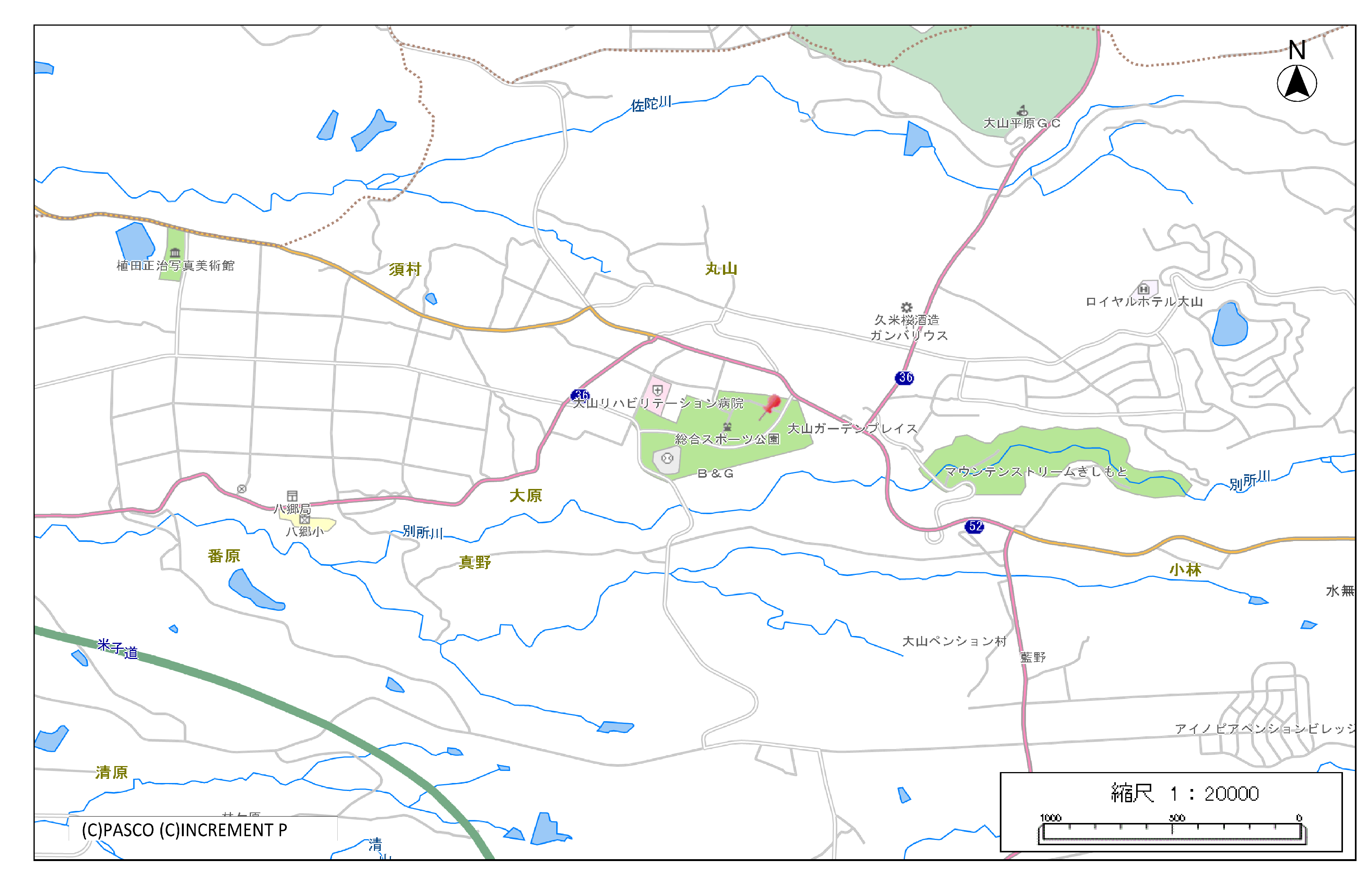 大原企業用地周辺地図